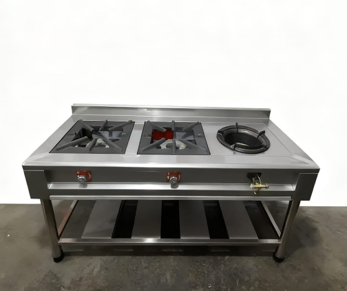 Cocina 2 hornillas + chifero Wok 